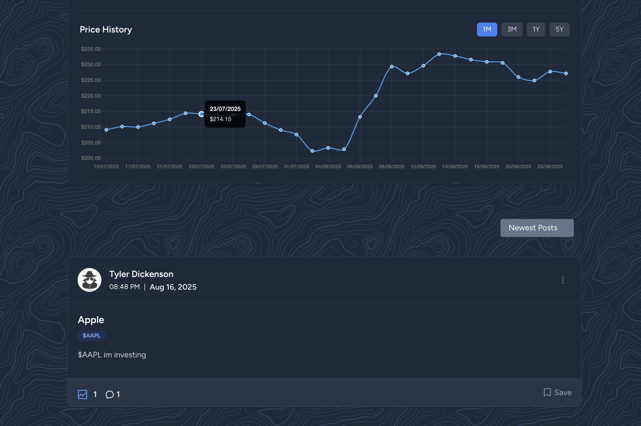 Finance Social Media App